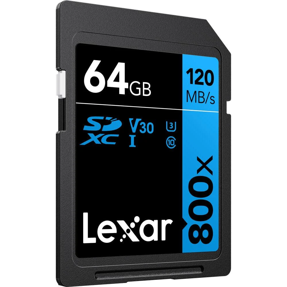 Lexar 64GB High-Performance 800x UHS-I SDXC Memory Card BLUE Series - (2-Pack) - Image 3