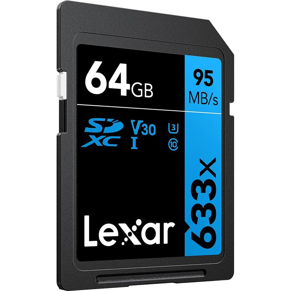 Lexar 64GB Professional 633x SDXC UHS-I/U1 Class 10 Memory Card Up to 95 MB/s - 2 Pack - Image 2