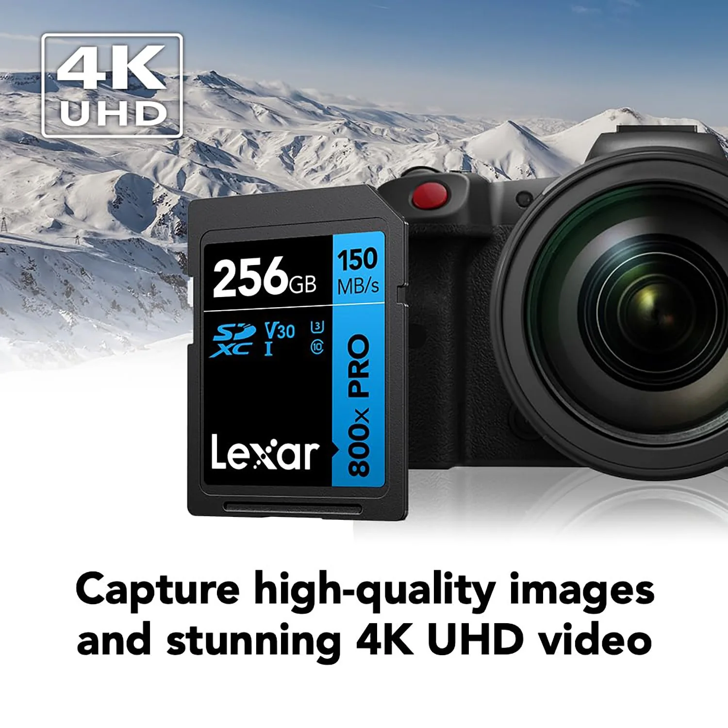 Lexar High-Performance 800x PRO BLUE Series 256 GB SDHC Memory Card - Image 3