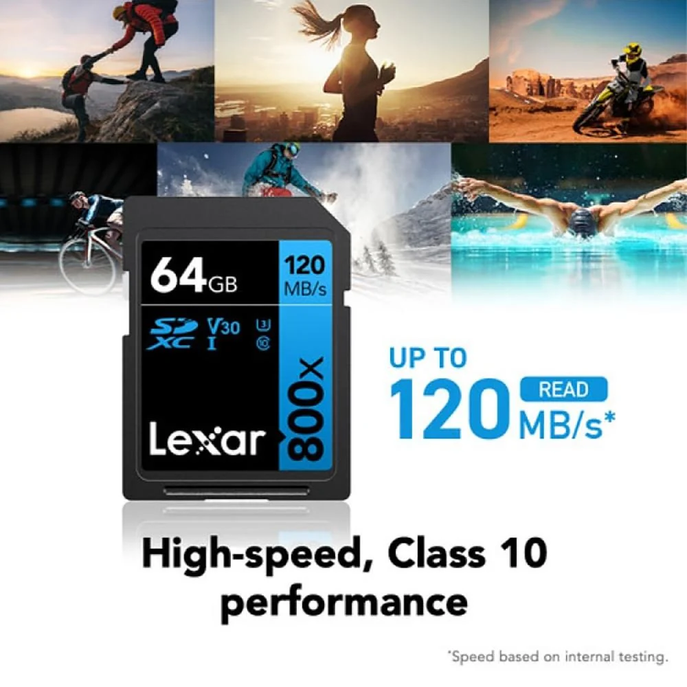 Lexar High-Performance 800x PRO BLUE Series 64GB SDXC Memory Card, 2 Pack - Image 6