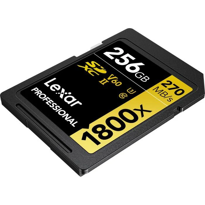Lexar Professional 1800x SDXC UHS-II Card GOLD Series 256GB - (2-Pack) - Image 5