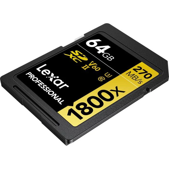 Lexar Professional 1800x SDXC UHS-II Card GOLD Series, 64GB - Image 10