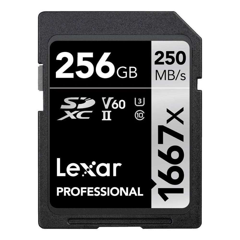 Lexar Professional SDHC/SDXC 1667x UHS-II 256GB Memory Card (3-Pack) - Image 2