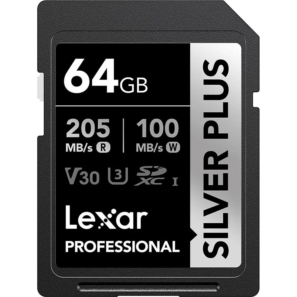 Lexar Professional SILVER PLUS SDXC UHS-I Card V30 160MB/s Read Speed 64GB 3Pack - Image 2