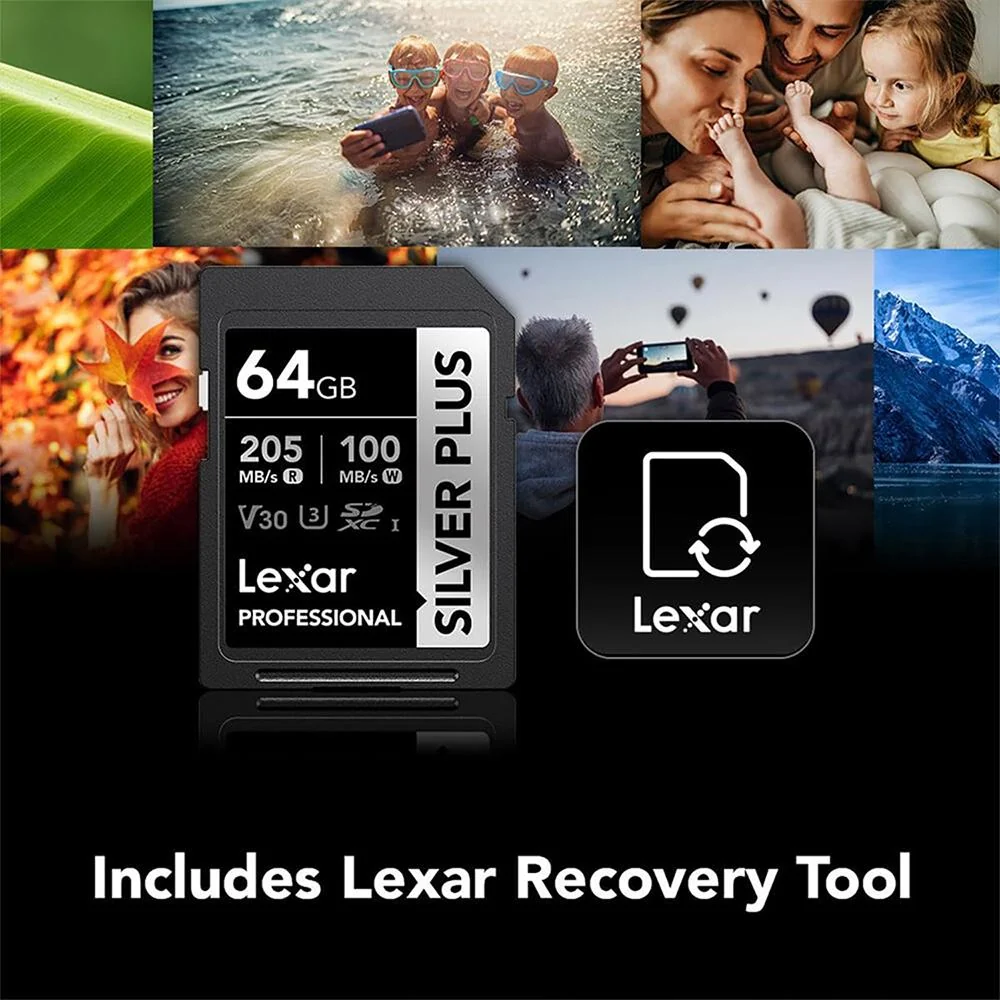 Lexar Professional SILVER PLUS SDXC UHS-I Card V30 160MB/s Read Speed 64GB 3Pack - Image 7