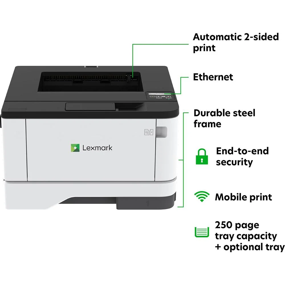 Lexmark MS431dw Wireless Black and White Laser Printer (29S0100) - Image 9