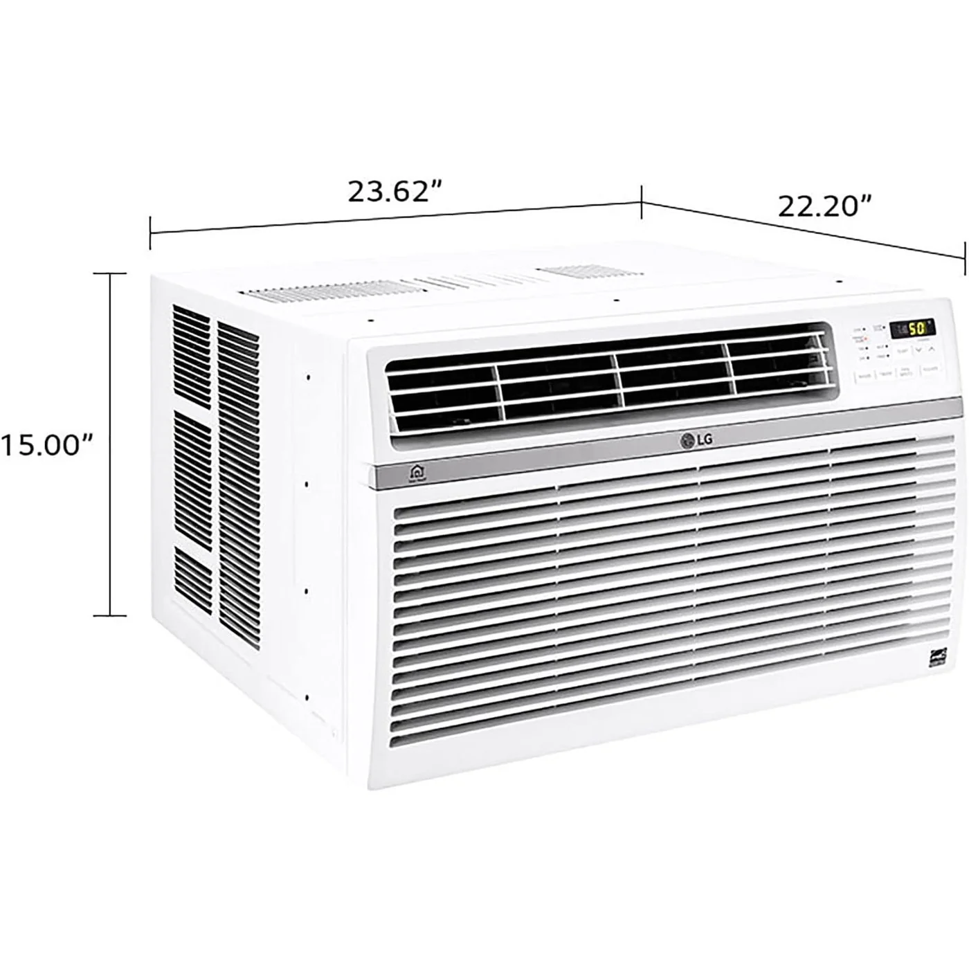 LG 12,000 BTU Smart Window Air Conditioner with Fan, White - Refurbished - Image 2