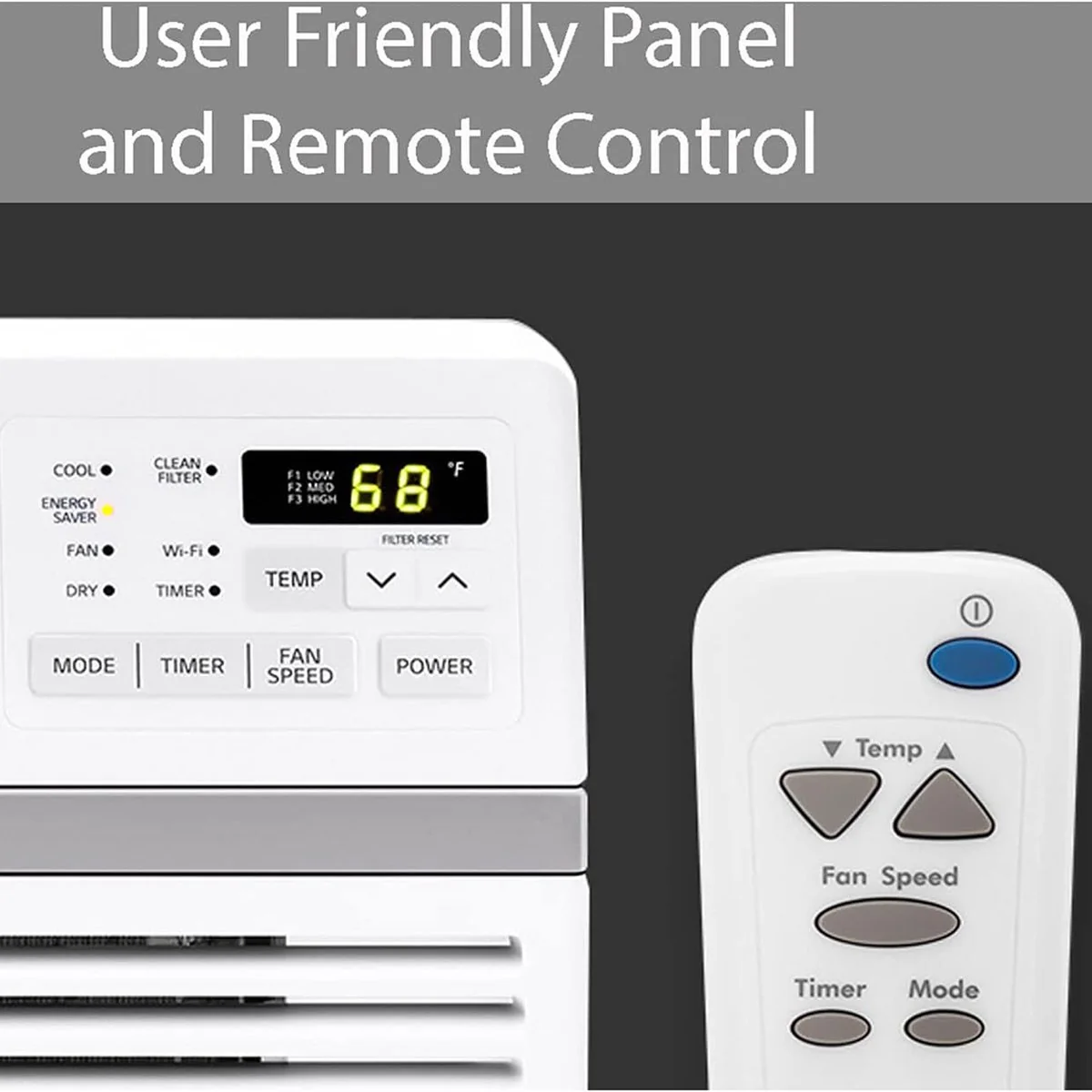 LG 12,000 BTU Smart Window Air Conditioner with Fan, White - Refurbished - Image 5