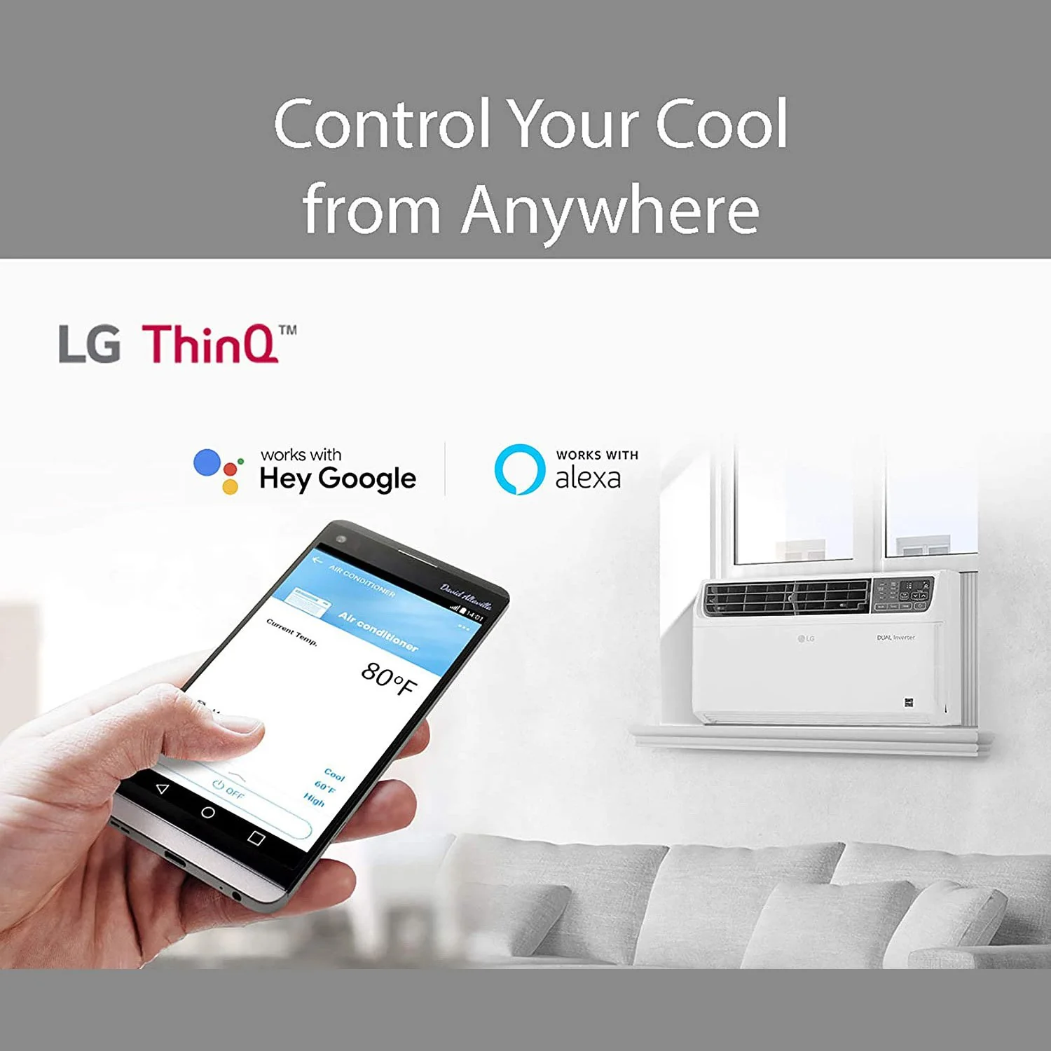 LG 22,000 BTU 230V Dual Inverter Air Conditioner (LW2217IVSM) - Factory Refurbished - Image 4
