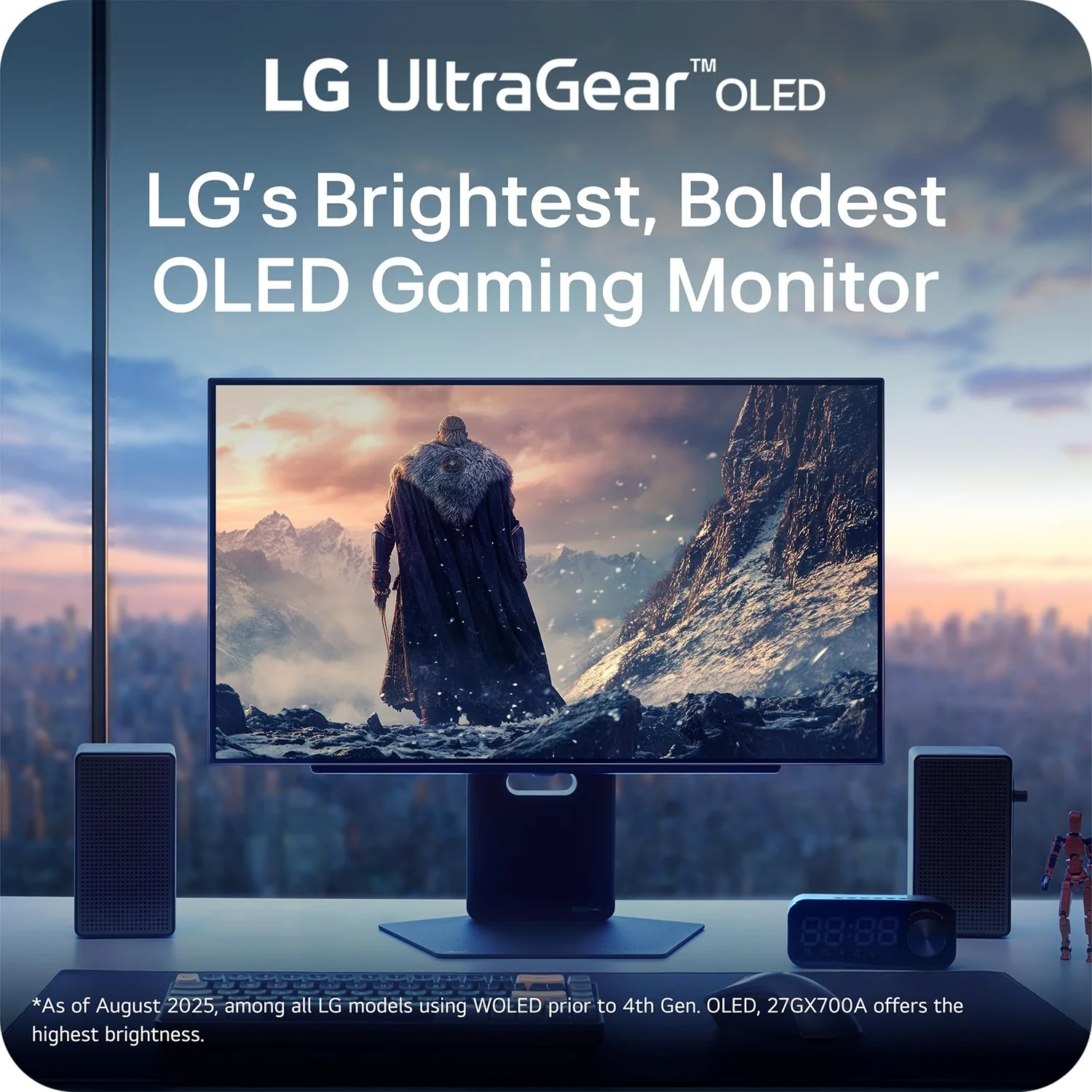 LG 27 Inch UltraGear OLED QHD 280Hz 0.03ms G-Sync Gaming Monitor - 27GX700A-B - Image 3