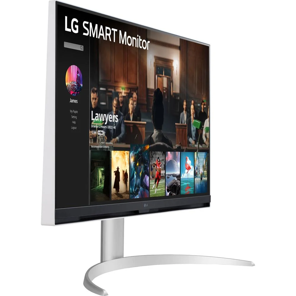 LG 31.5" UltraFine 4K UHD 5ms 65Hz Smart LED Monitor White with 3 Year Warranty - Image 3