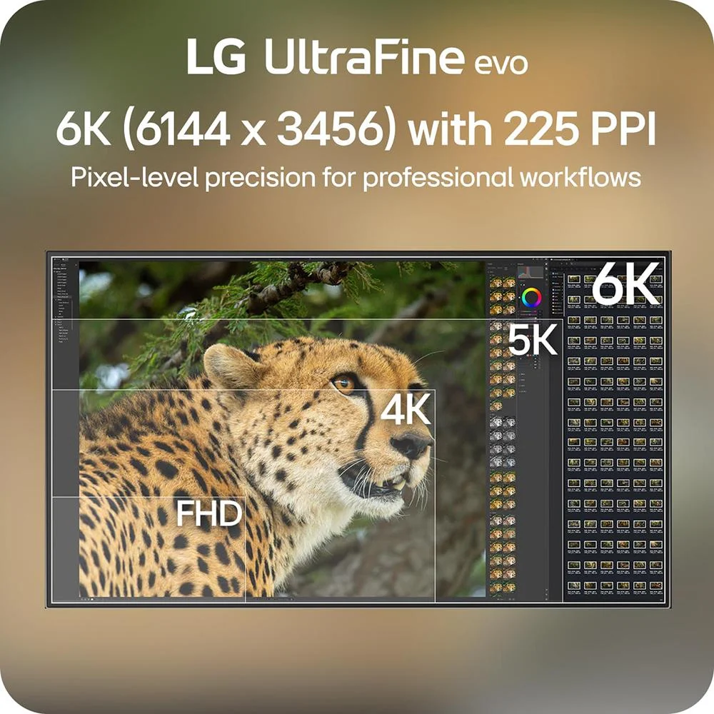 LG 32" UltraFine evo 6K Nano IPS Black Monitor with Thunderbolt 5 (32U990A-S) - Image 10