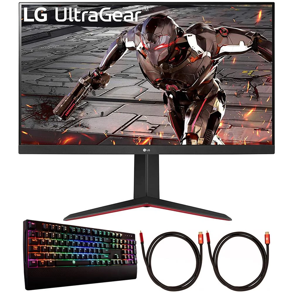 LG 32GN650-B 32" UltraGear QHD 165Hz 16:9 HDR10 Monitor w/ Deco Gaming Keyboard - Image 2