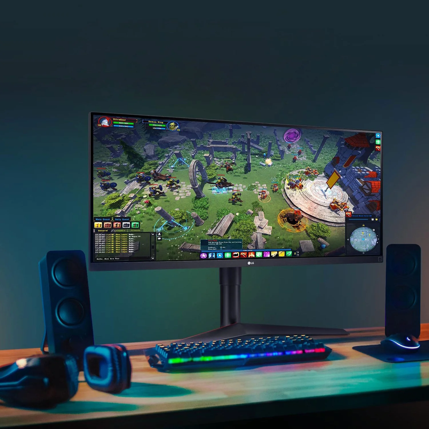 LG 34" FreeSync UltraWide IPS Monitor 2560 x 1080 21:9 - 34WP65G-B - Image 9