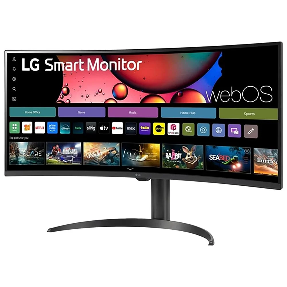 LG 34 Inch Smart Monitor Curved Screen 100Hz with 26 Months Protection Bundle - Image 4