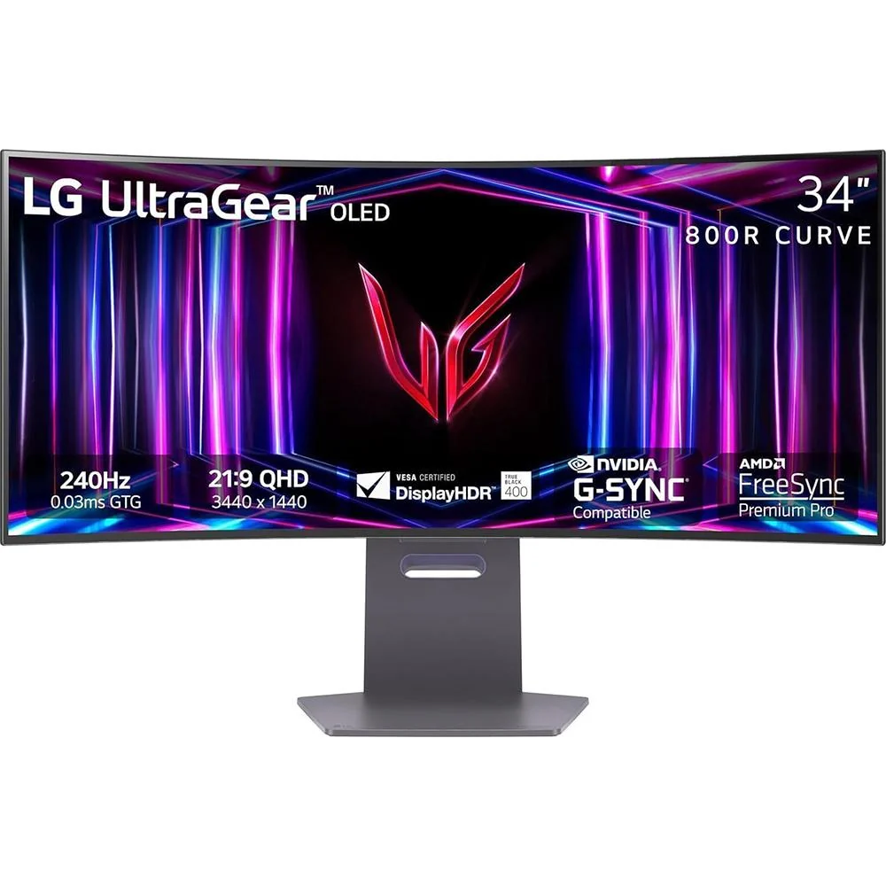 LG 34" UltraGear 1440p OLED Curved Gaming Monitor + 26 Months Protection Bundle - Image 3