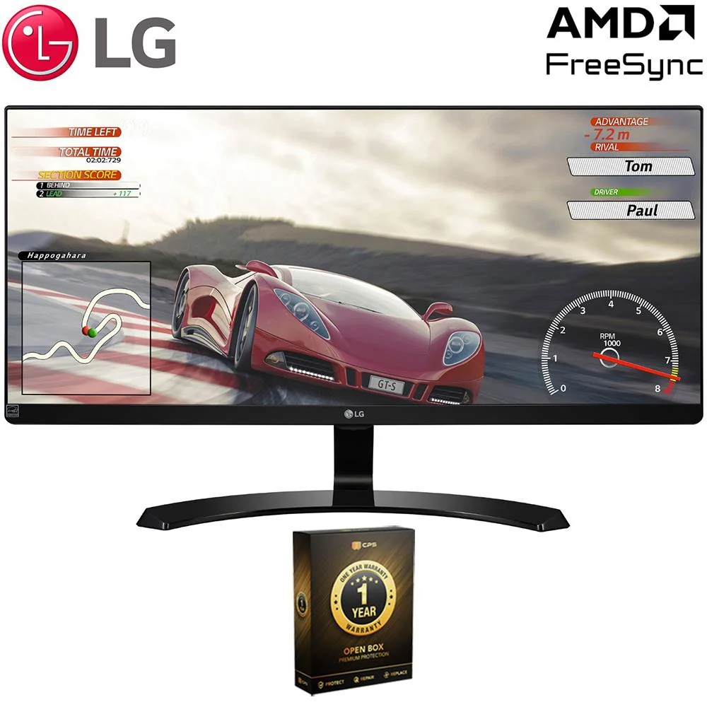 LG 34" UltraWide IPS FreeSync LED Monitor 21:9 Open Box with 1 Year Warranty