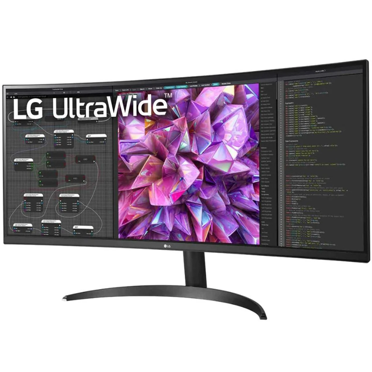 LG 34WQ60C-B 34" 21:9 Curved UltraWide QHD PC Monitor + 2 Year Protection Pack - Image 2