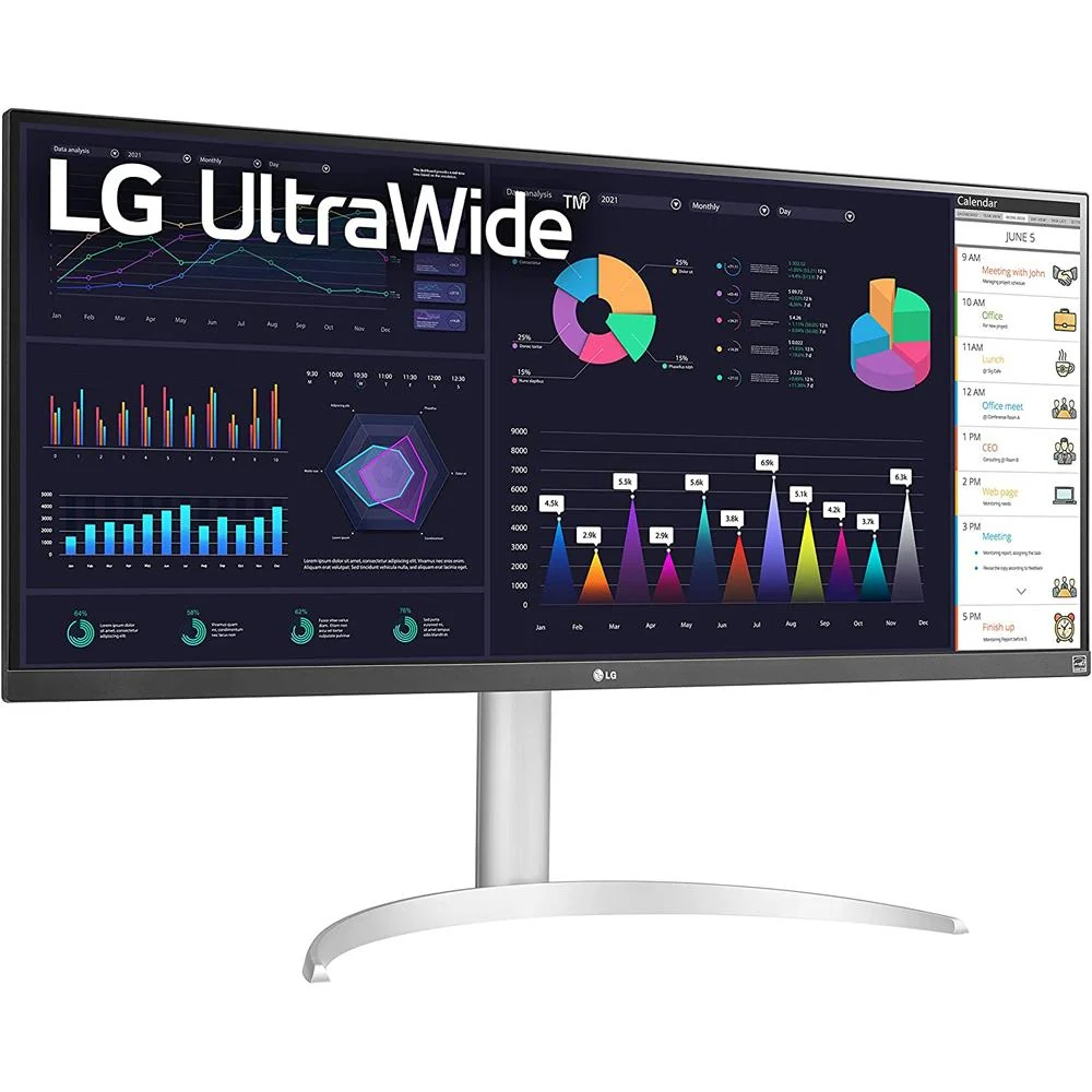 LG 34WQ650-W 34" 21:9 UltraWide Full HD 100Hz IPS Monitor w/ Accessories Bundle - Image 4