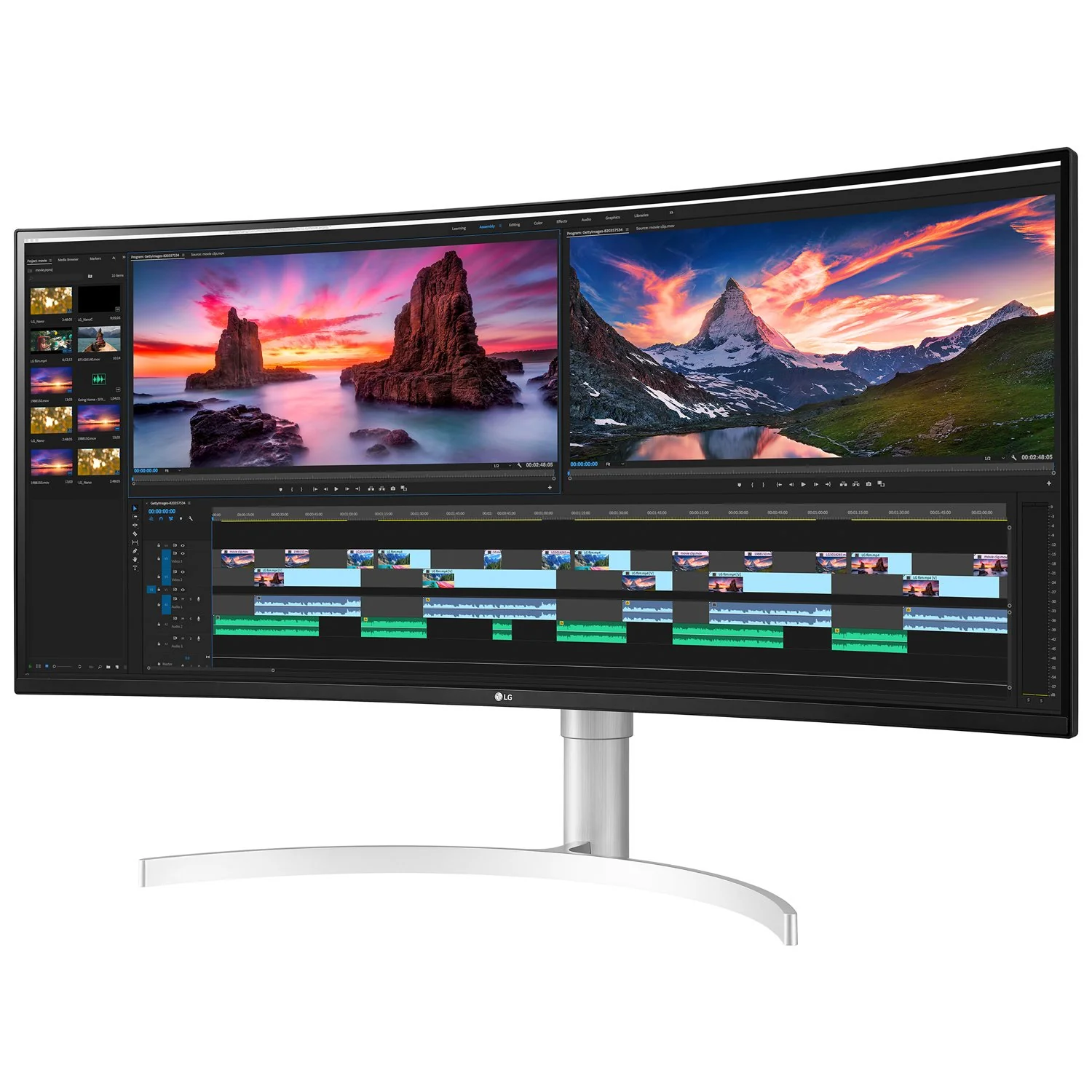 LG 38WN95C-W 38" UltraWide QHD+ IPS Curved Monitor, NVIDIA G-SYNC Compatible - Image 2