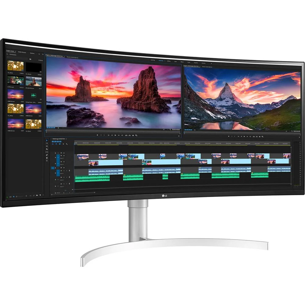 LG 38WN95C-W 38 UltraWide QHD+ IPS Curved Monitor; (Open Box) - Image 2