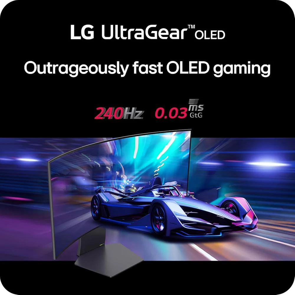 LG 39 inch UltraGear OLED G-Sync Compatible 800R Curved Gaming Monitor Open Box - Image 11