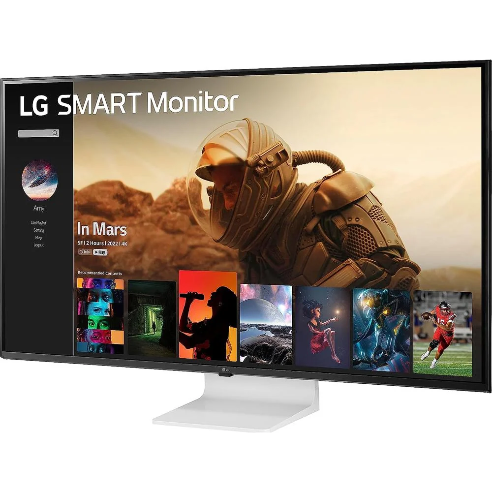 LG 43" 4K UHD IPS Smart Monitor with webOS (43SQ700S-W) - Open Box - Image 2