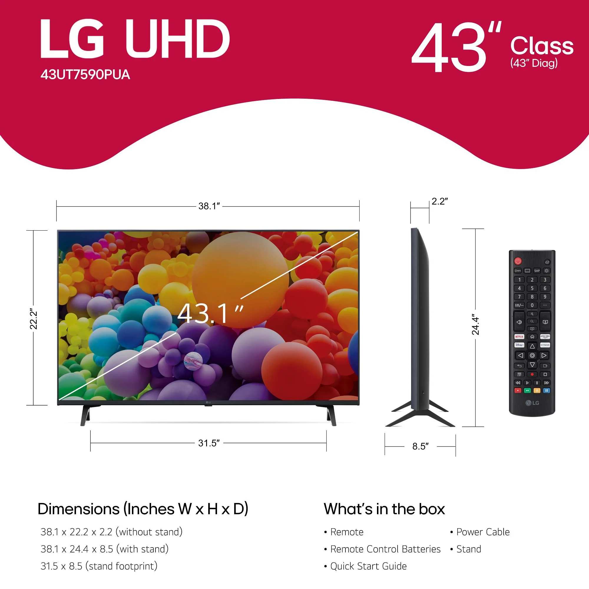 LG 43-Inch UT75 Series LED Smart TV 4K (2024) - Image 16
