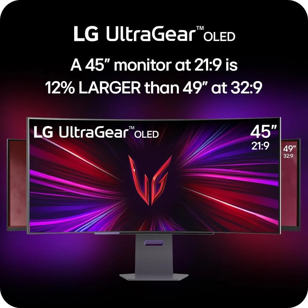 LG 45" UltraGear 1440p OLED Curved Gaming Monitor + 26 Months Protection Bundle - Image 10