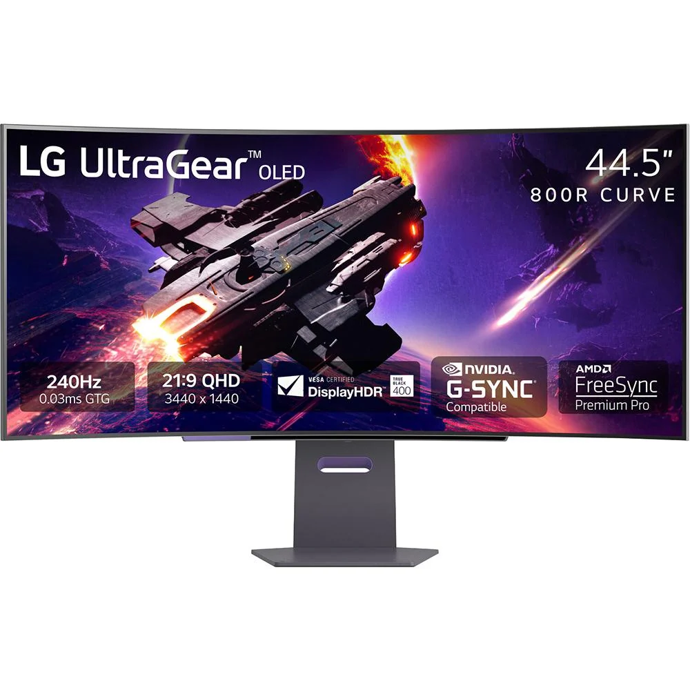 LG 45" UltraGear 1440p OLED Curved Gaming Monitor + 26 Months Protection Bundle - Image 3