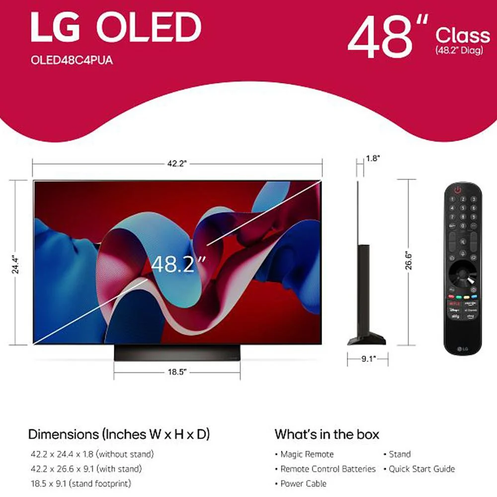 LG 48 Inch Class OLED evo C4 Series Smart TV 4K Processor (2024) - Image 18