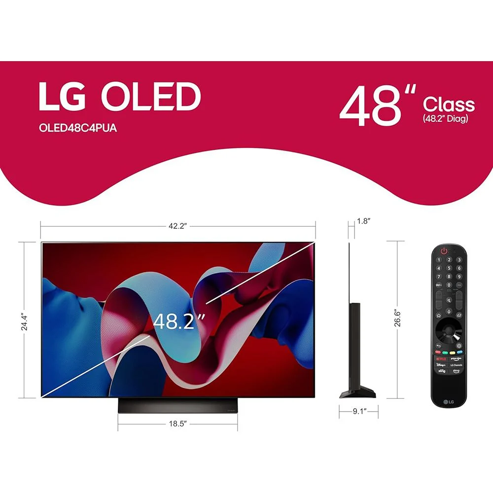 LG 48 Inch Class OLED evo C4 Series Smart TV 4K Processor (2024) - Open Box - Image 11