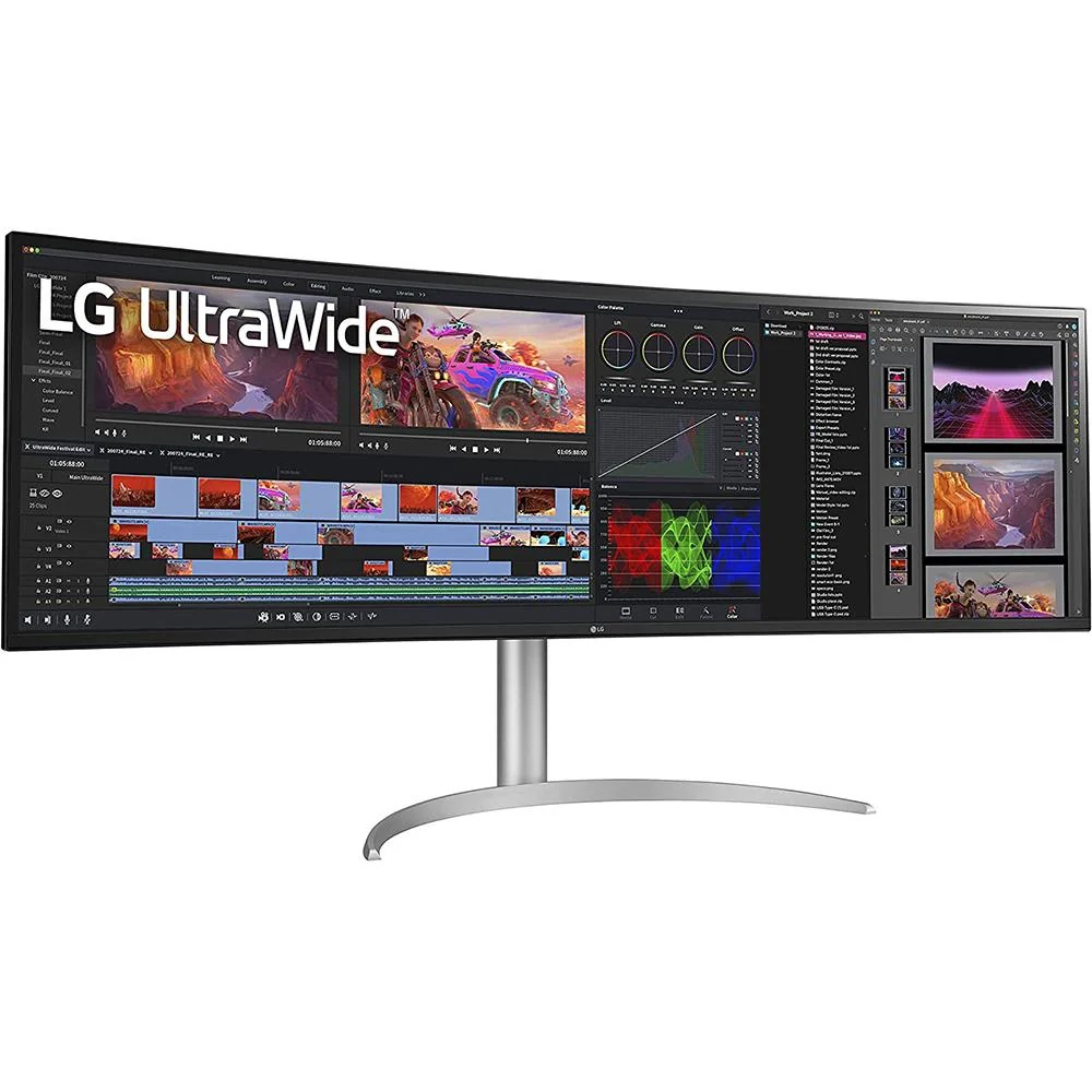 LG 49" 32:9 UltraWide Dual QHD IPS Curved Monitor (Open Box) + 1 Year Warranty - Image 3