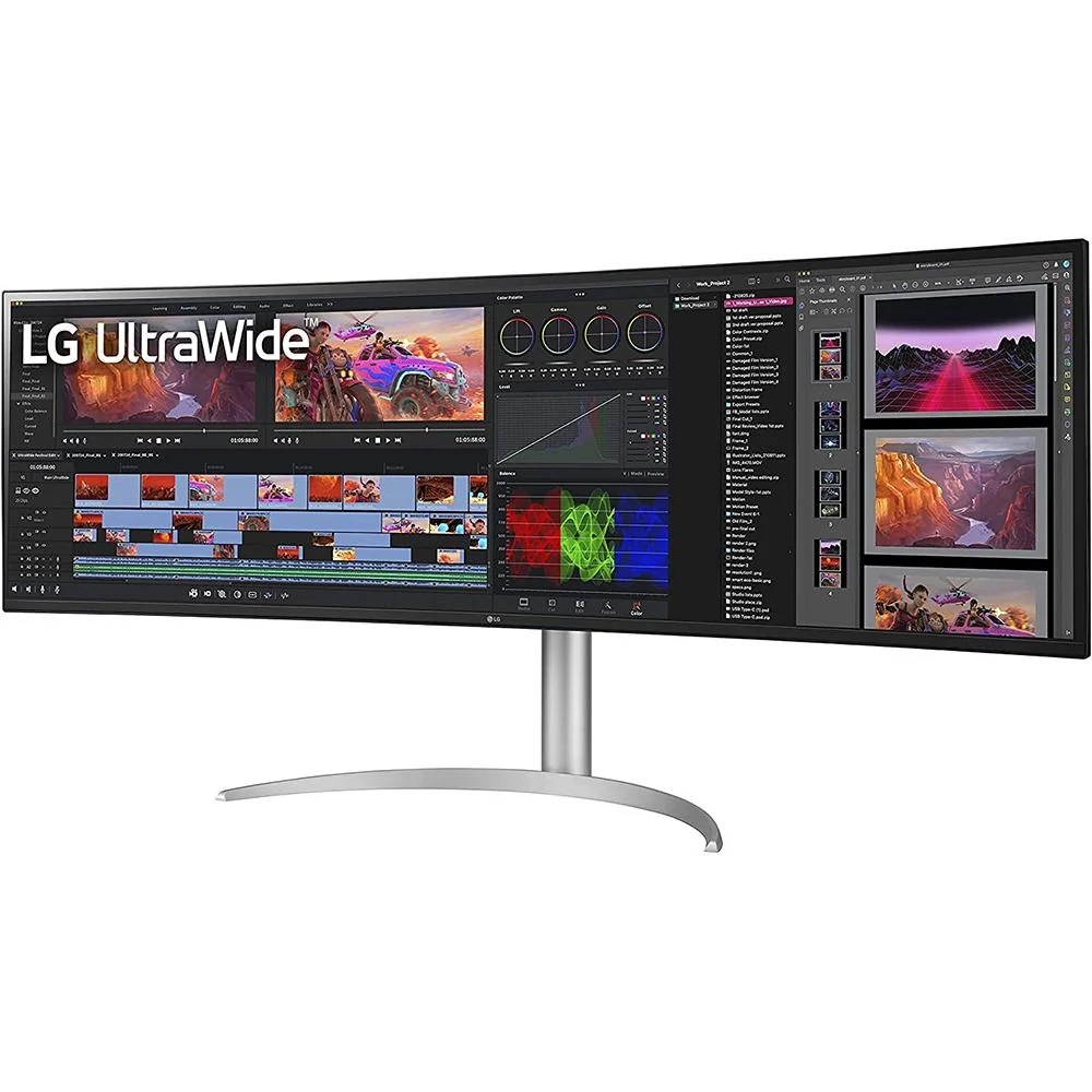 LG 49" 32:9 UltraWide Dual QHD IPS Curved Monitor (Open Box) + 1 Year Warranty - Image 4