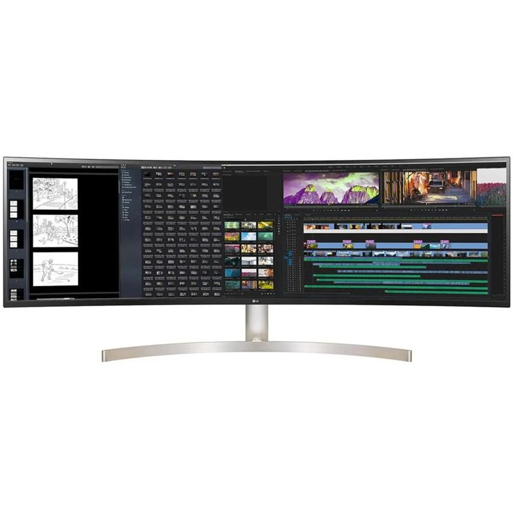 LG 49" Class 32:9 UltraWide Dual QHD IPS Curved LED Monitor w/ Accessories Bundle - Image 10