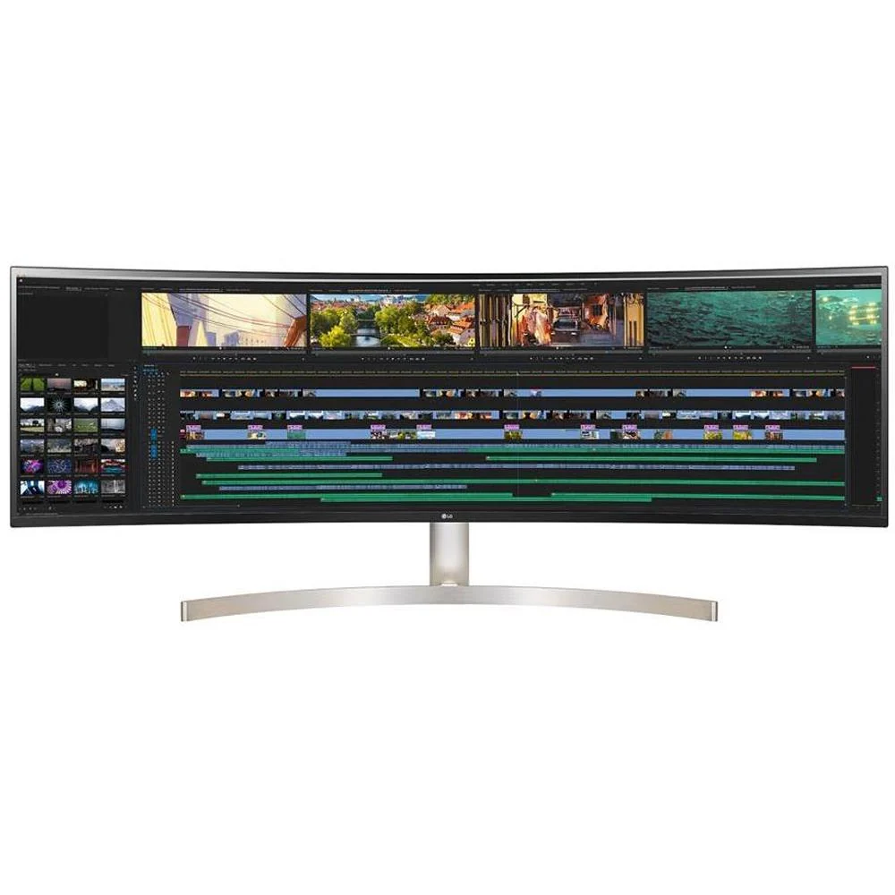 LG 49" Class 32:9 UltraWide Dual QHD IPS Curved LED Monitor w/ Accessories Bundle - Image 3
