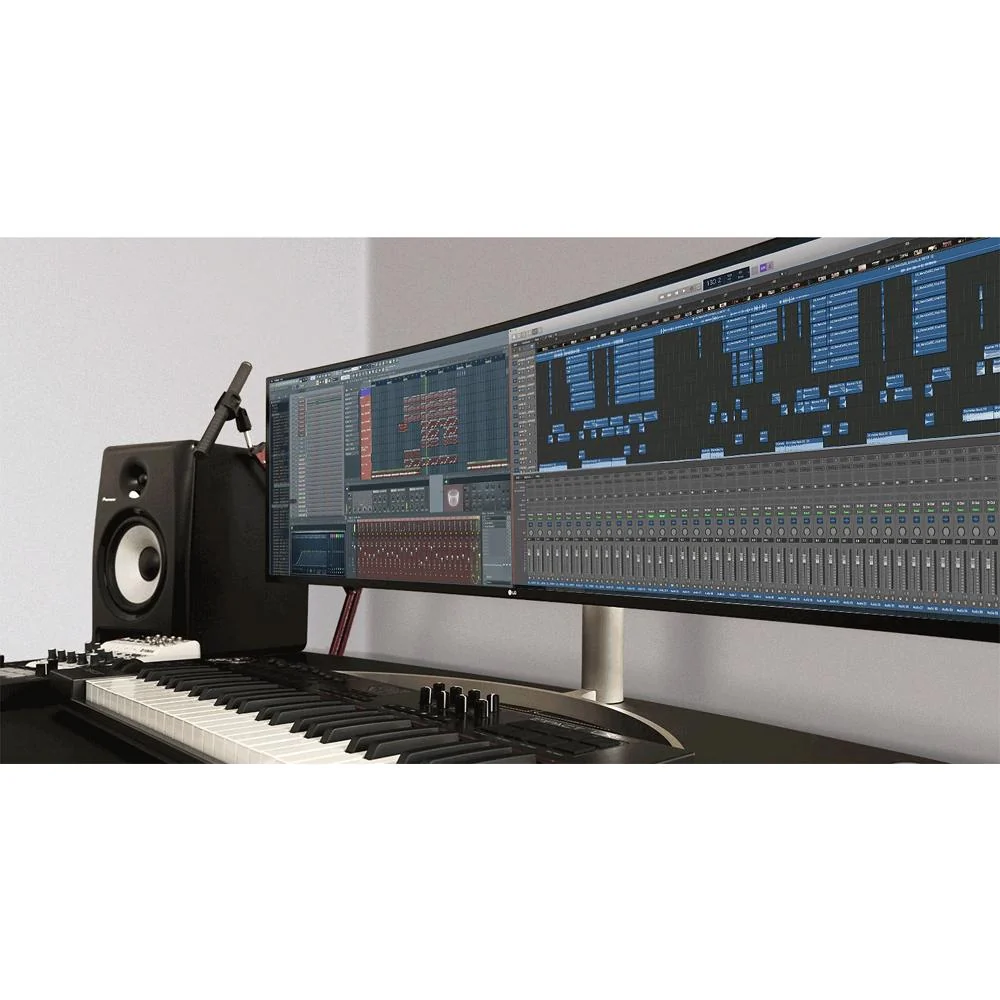 LG 49 Inch 32:9 UltraWide Dual QHD IPS Curved LED Monitor with HDR 10 - Open Box - Image 2