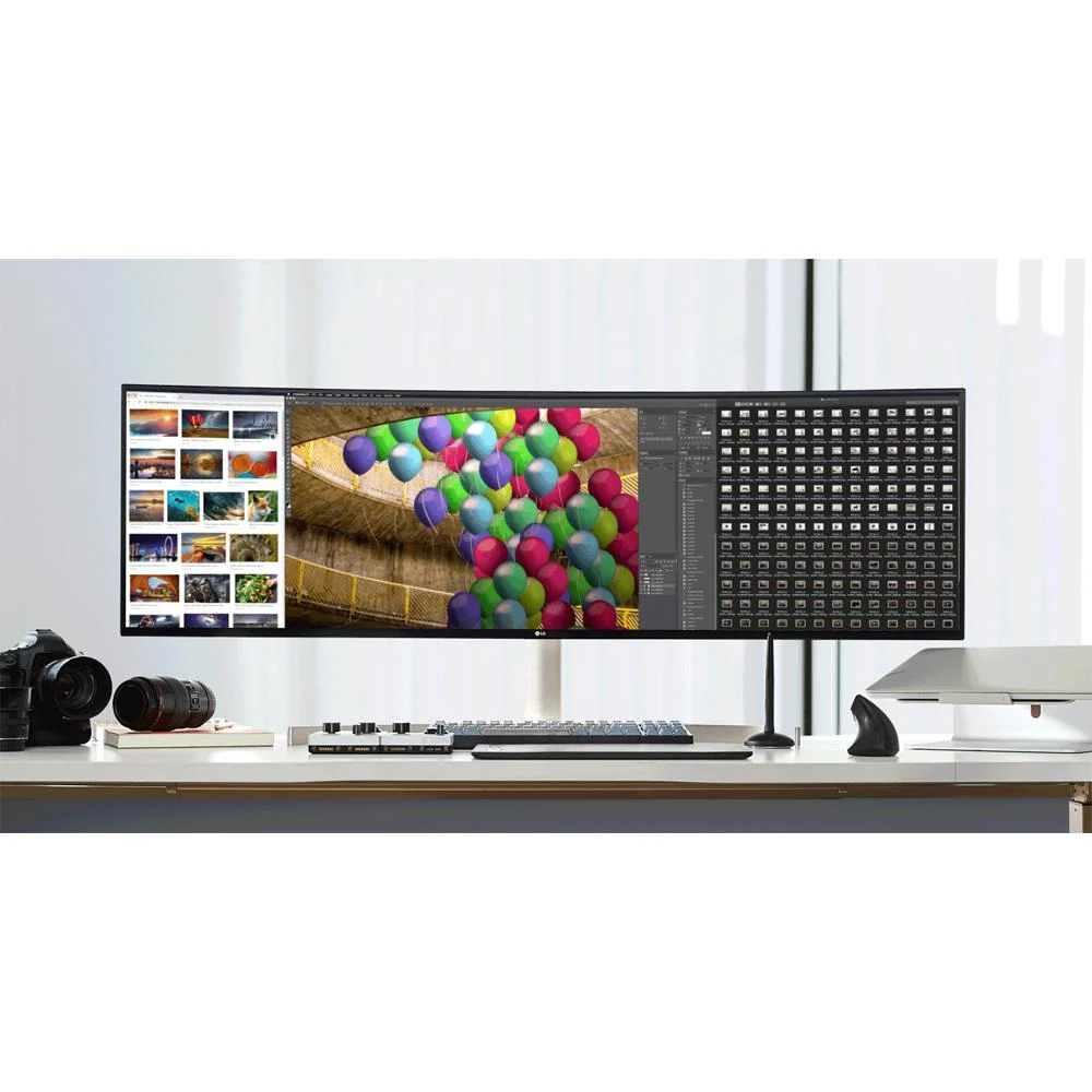 LG 49 Inch UltraWide Dual QHD IPS Curved Monitor (Open Box) with 1 Year Warranty - Image 10