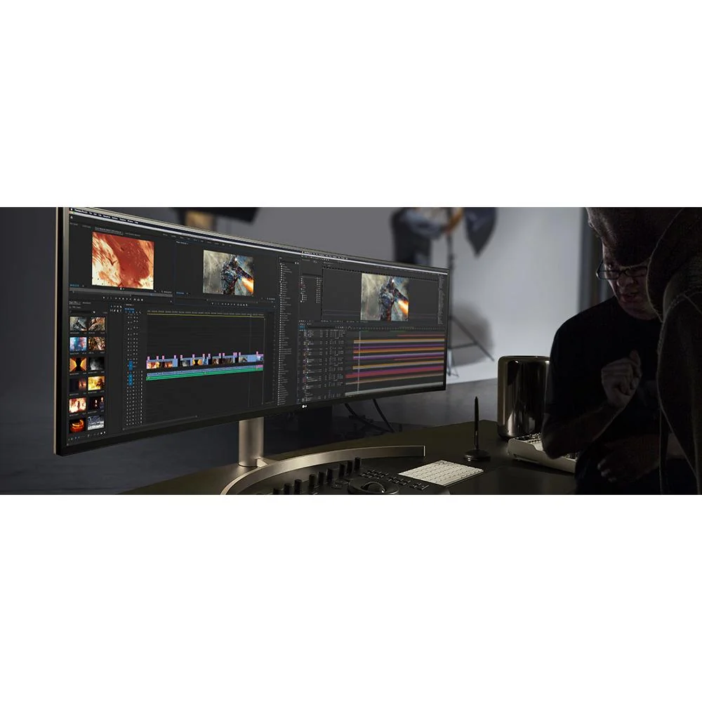 LG LG49WL95CWE - 49" UltraWide Dual QHD HDR10 IPS Curved LED Monitor (Open box) - Image 10