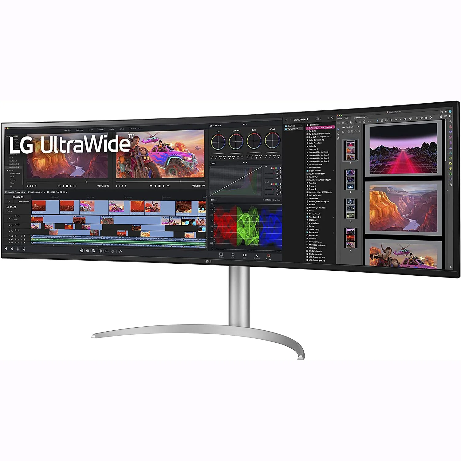 LG 49WQ95C-W 49" 32:9 UltraWide Dual QHD Nano IPS Curved Monitor + Protection Pack - Image 5