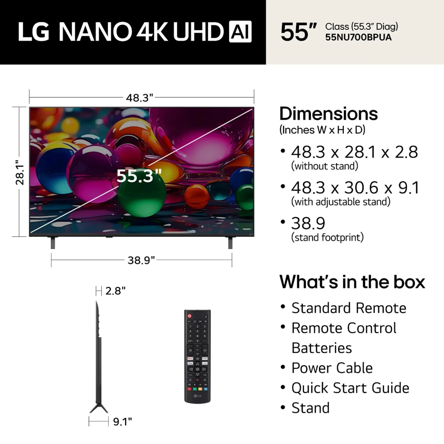 LG 55-Inch Class Nano 4K UHD AI NU70 Smart TV (2026) - Image 5