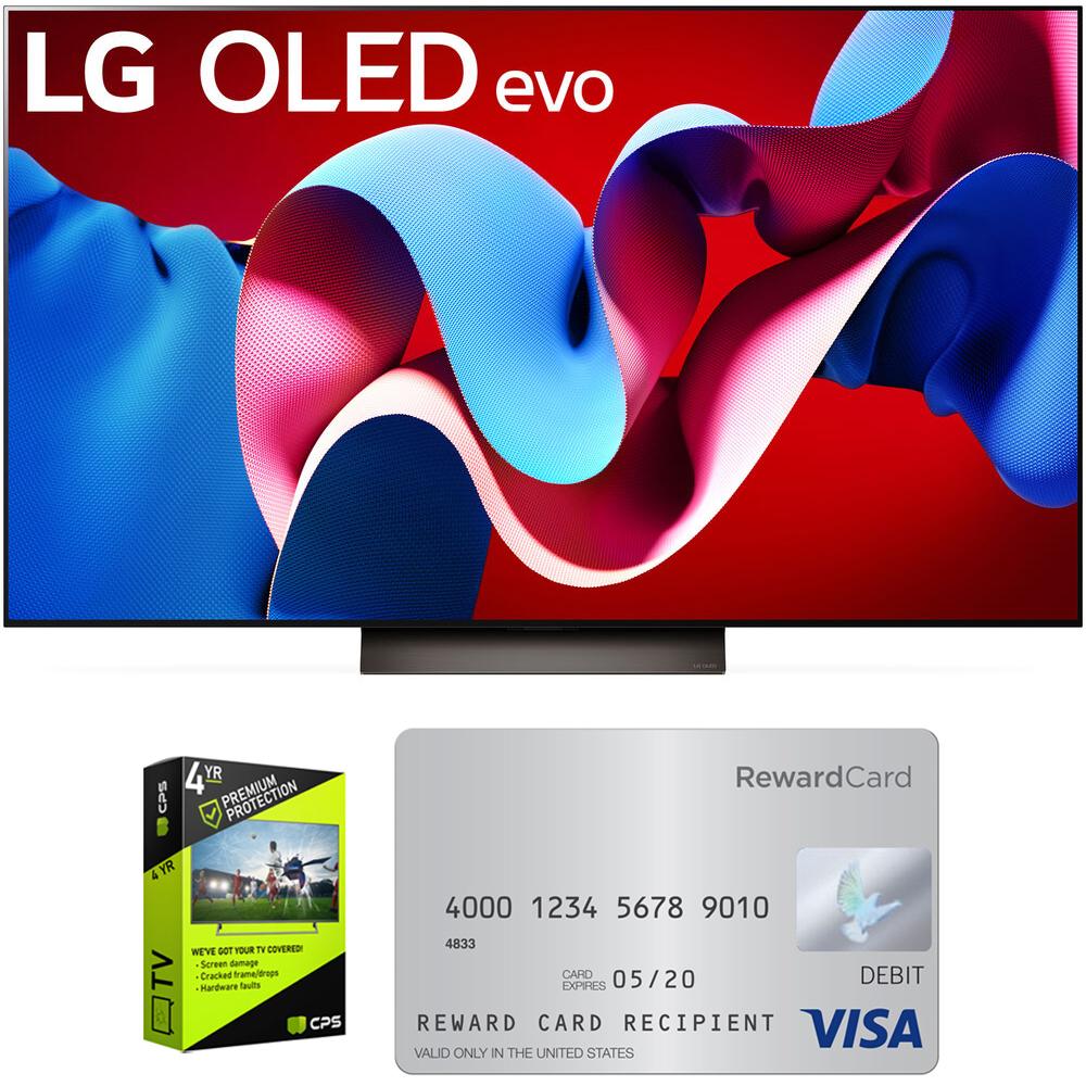 LG 65" Class OLED evo C4 Series Smart TV 4K 2024 + 4 Yr Warranty +$50 Gift Card