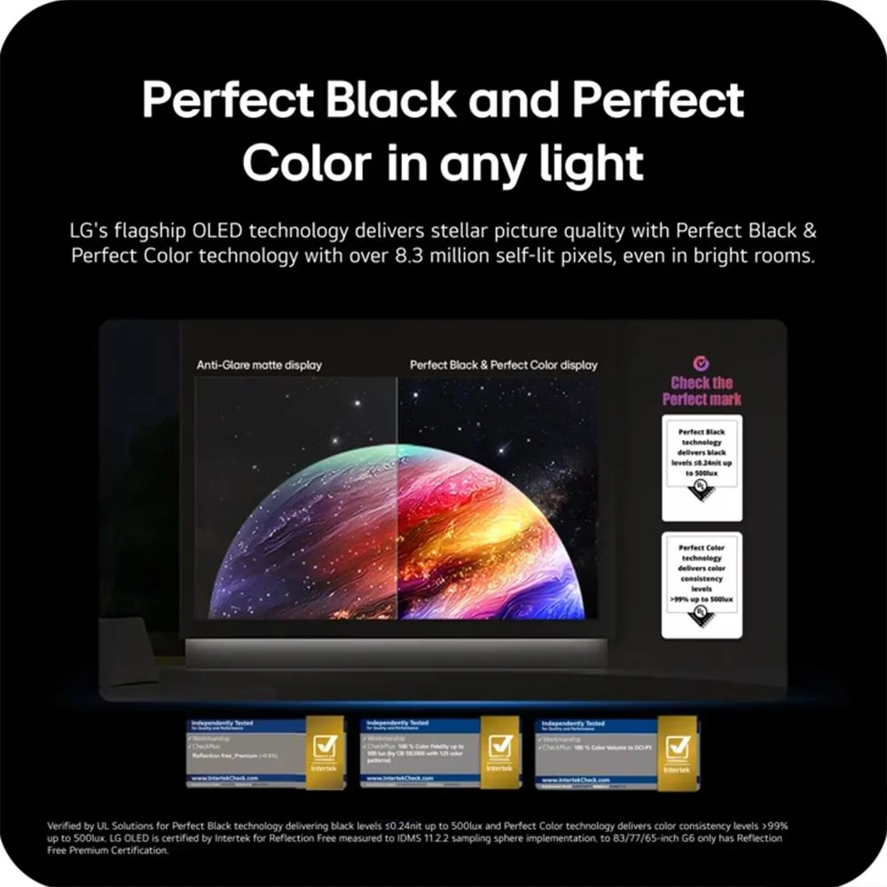 LG 65 inch OLED evo AI C6 4K Smart webOS TV (2026) w/ HW-S800D Soundbar Bundle - Image 6