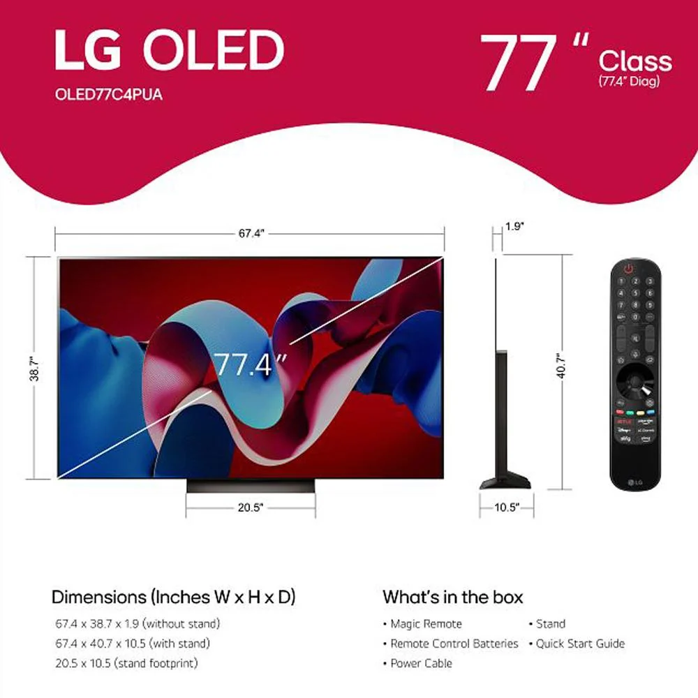 LG 77" OLED evo C4 Series Smart TV 4K Processor (2024) + 9.1.5ch Soundbar Bundle - Image 17