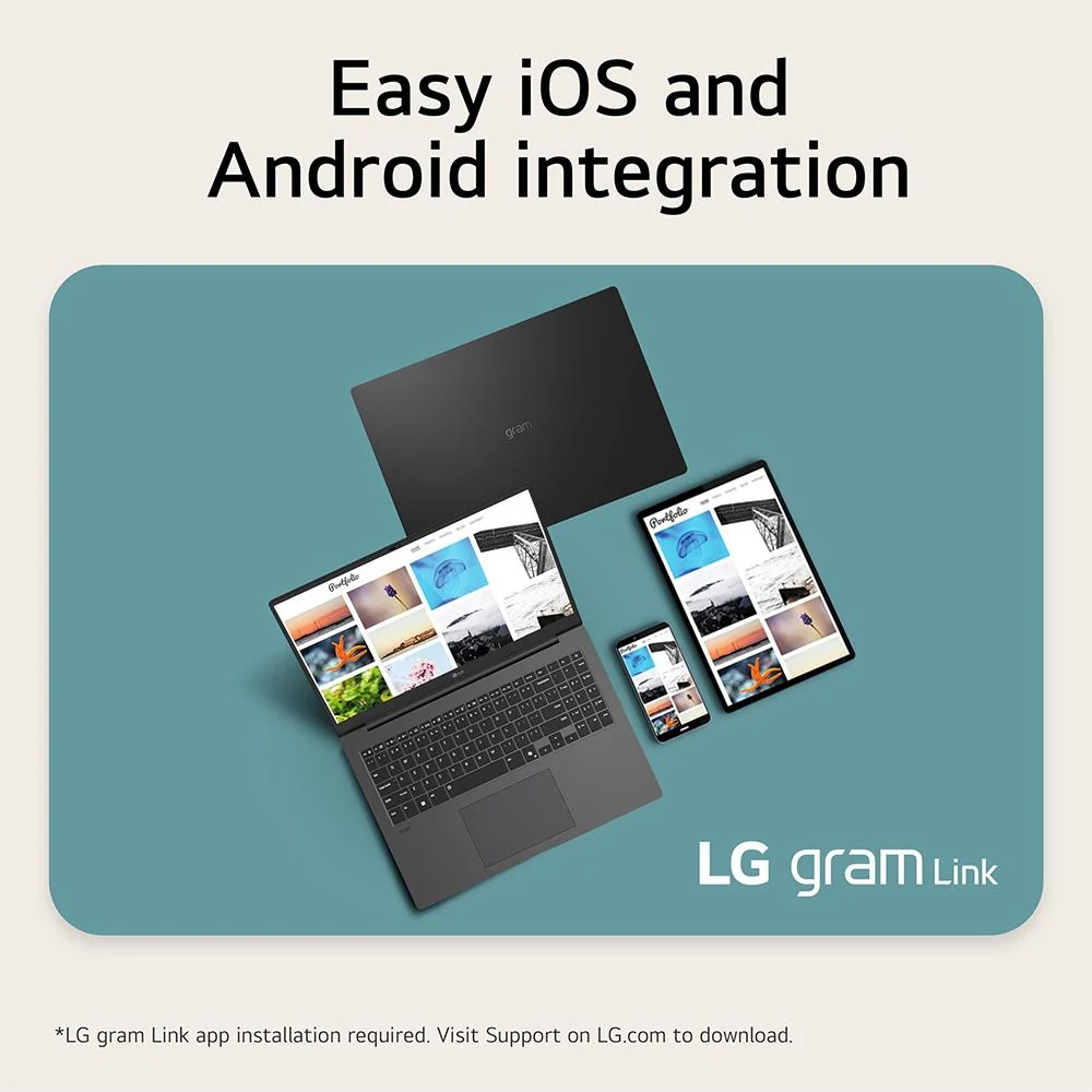 LG gram Pro 16" Intel Ultra 7 32GB, 2TB 2-in-1 Touch Laptop with Copilot AI - Image 9