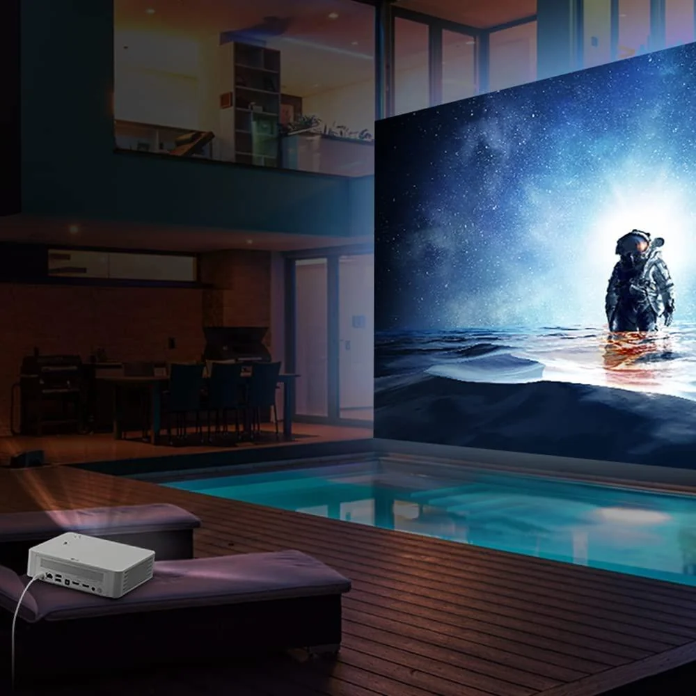 LG LED Smart Home Theater CineBeam Projector, 120-inch White Open Box - Image 4