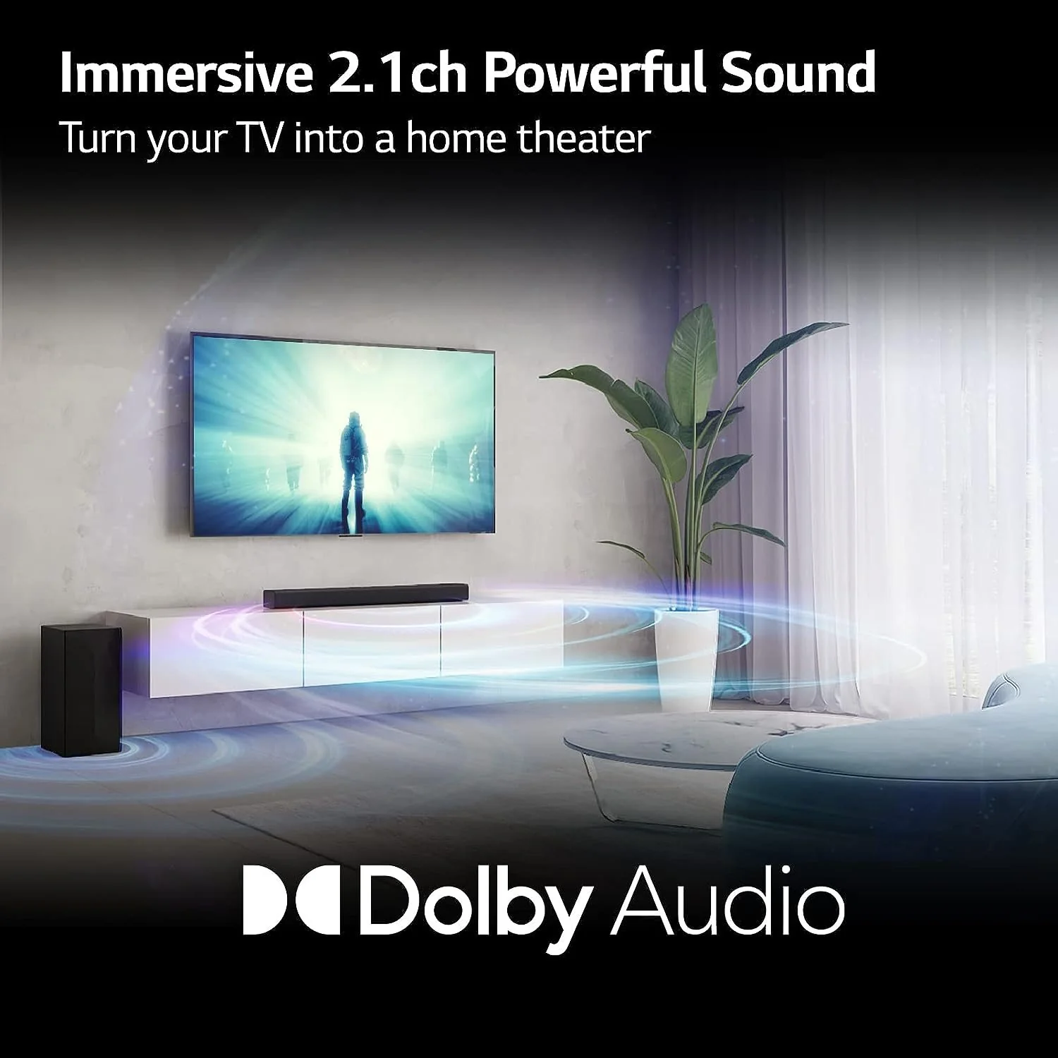 LG S40Q 2.1 Channel Sound Bar and Wireless Subwoofer with Bluetooth - Image 10