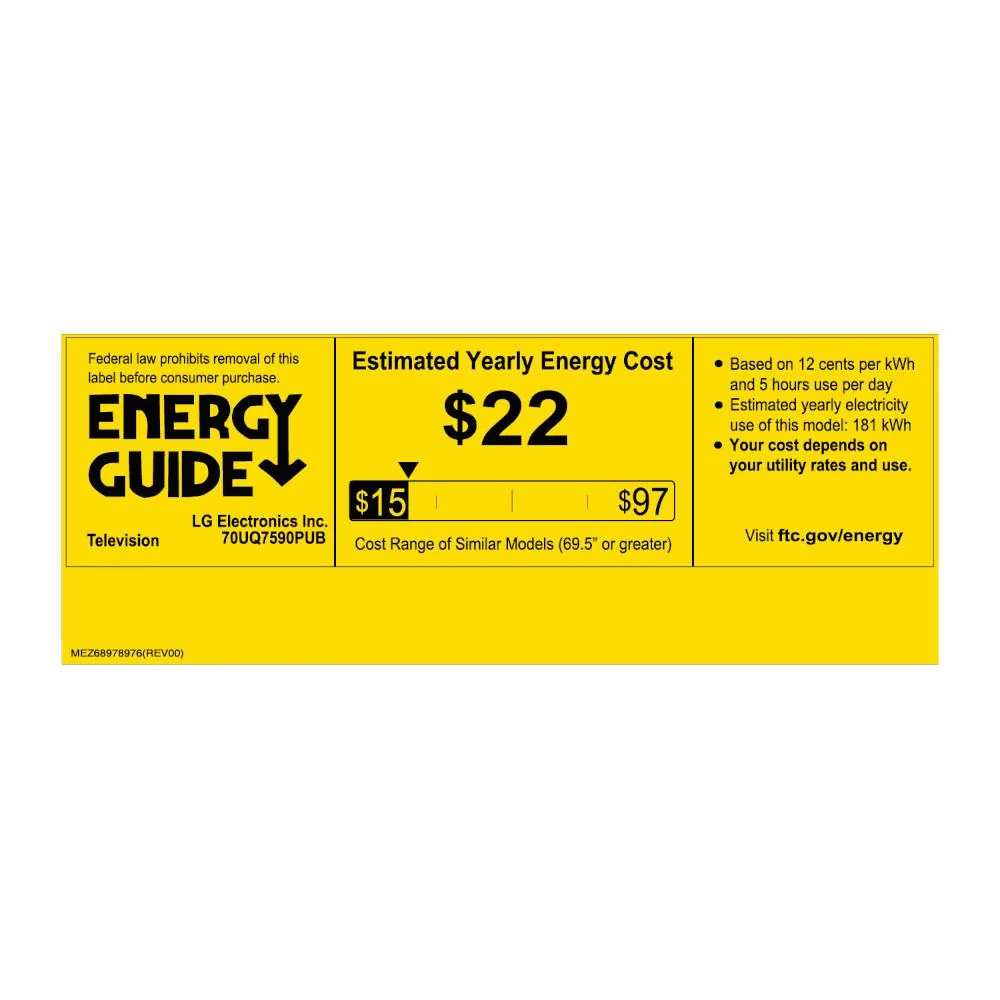LG UQ7590PUB 70 Inch HDR 4K UHD Smart TV with Movies Streaming Pack - Image 10