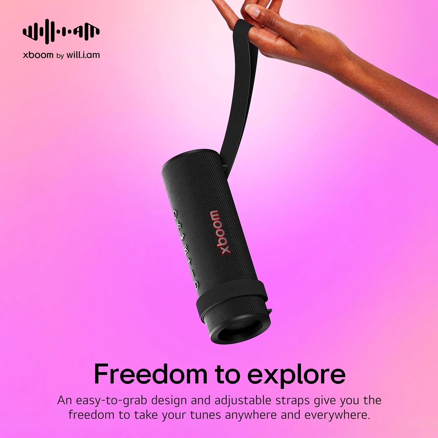 LG xboom Grab Core by will.i.am, xboom Signature Sound, Portable Bluetooth Speaker - Image 5
