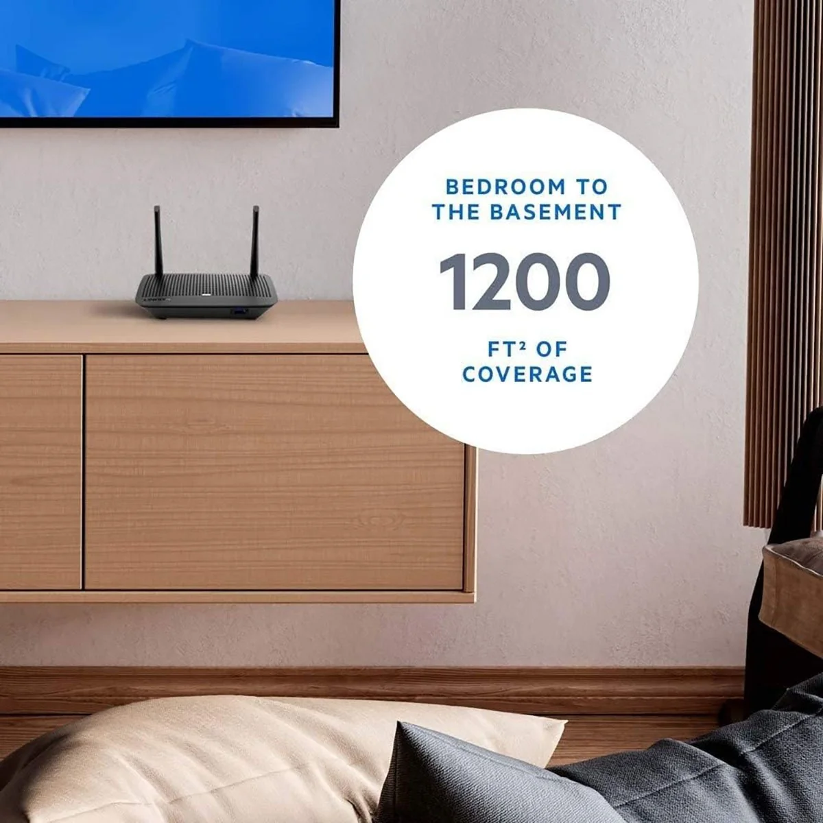 Linksys MR6350 Wireless Wifi 5 AC1300 Dual-Band Mesh Router (Factory Refurbished) - Image 4